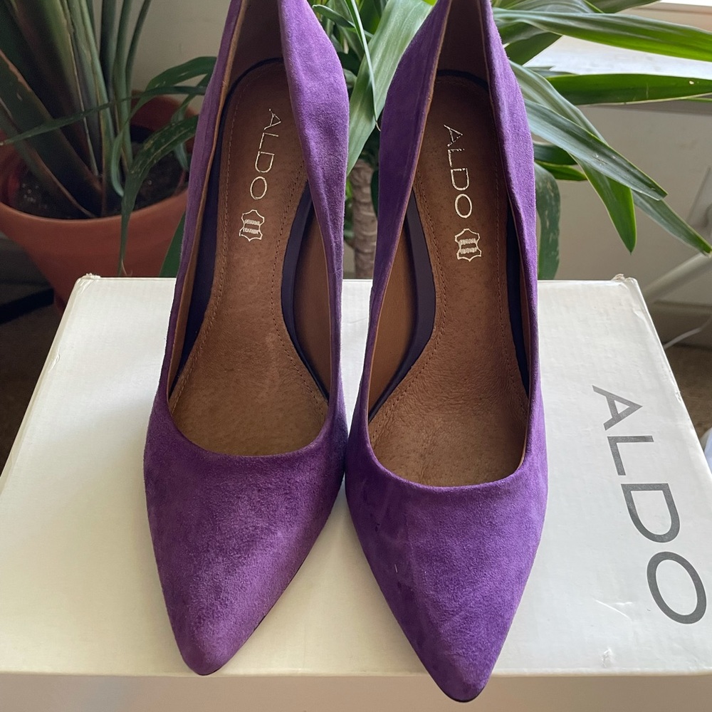 Purple Aldo Suede Pump